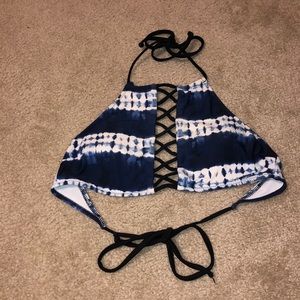 5/$10 DEAL! 💰Rue 21Navy and white bikini top
